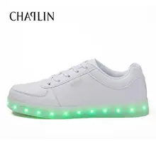 New Hot Sales Unisex Casual Shoes Lighted Shoes LED Glow Men PU Leather Shoes USB Rechargeable Light LED Shoes 518