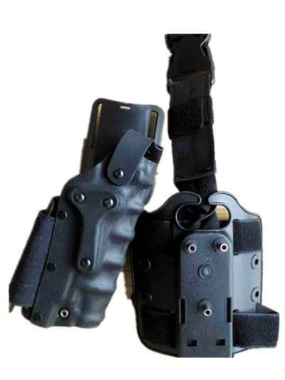 

For GLOCK / 1911 / Beretta M92 M9 Safariland style Tactical Adjustable Pistol Gear Leg Holster BLACK