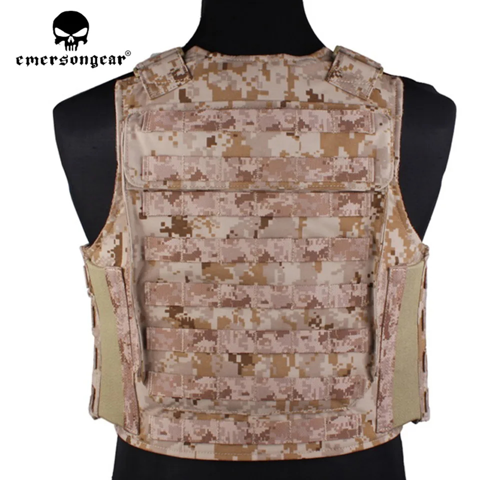 Emersongear PROTECH стиль тактический жилет темно печать назначенный страйкбол MC Combat Colete татико Molle пластина Кэрри EM2983