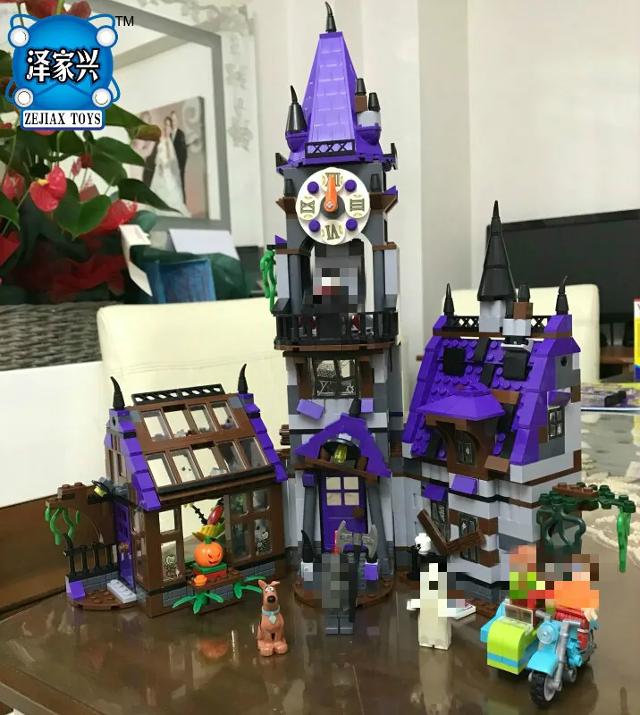 

860pcs Scooby Doo Mysterious Ghost House Building Block Toys Compatible Lepins Figures Blocks for Children Christmas Gift Bela