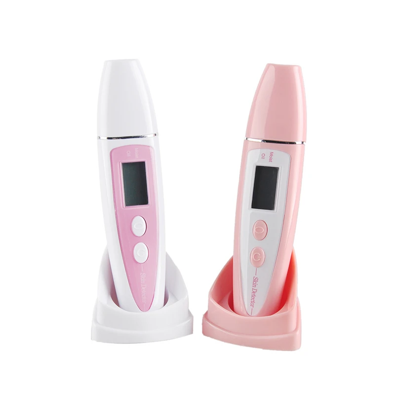 

Digital Skin Moisture Tester Oil Moisture Test Pen Facial Water Monitor Analyzer for Beauty LCD Display