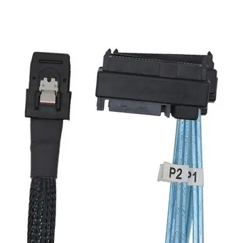 

Chenyang CY 36P Mini SAS SFF-8087 Host to 4 SFF-8482 Target SAS Hard Disk and SATA Cable