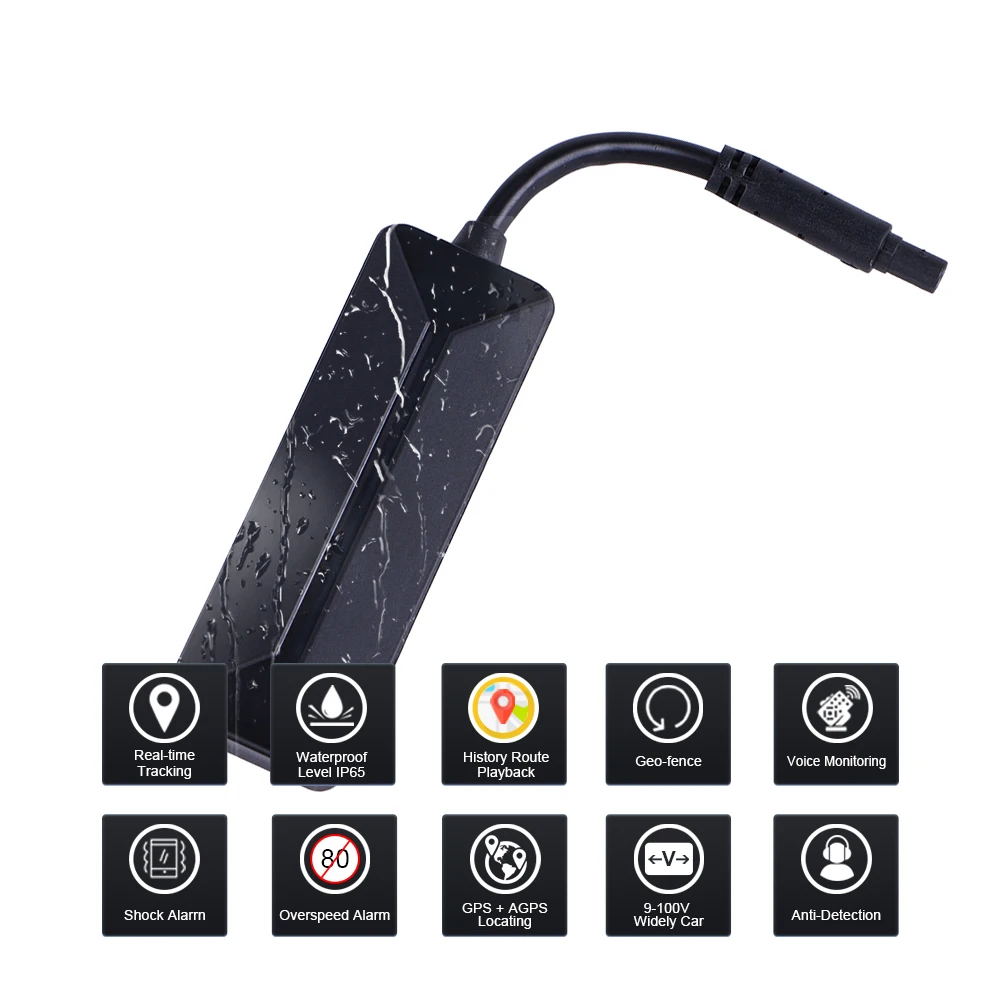 Мини GPS трекер Автомобильный водонепроницаемый IP65 9 100 в|tracking locator|gps tracker carmini gps car |