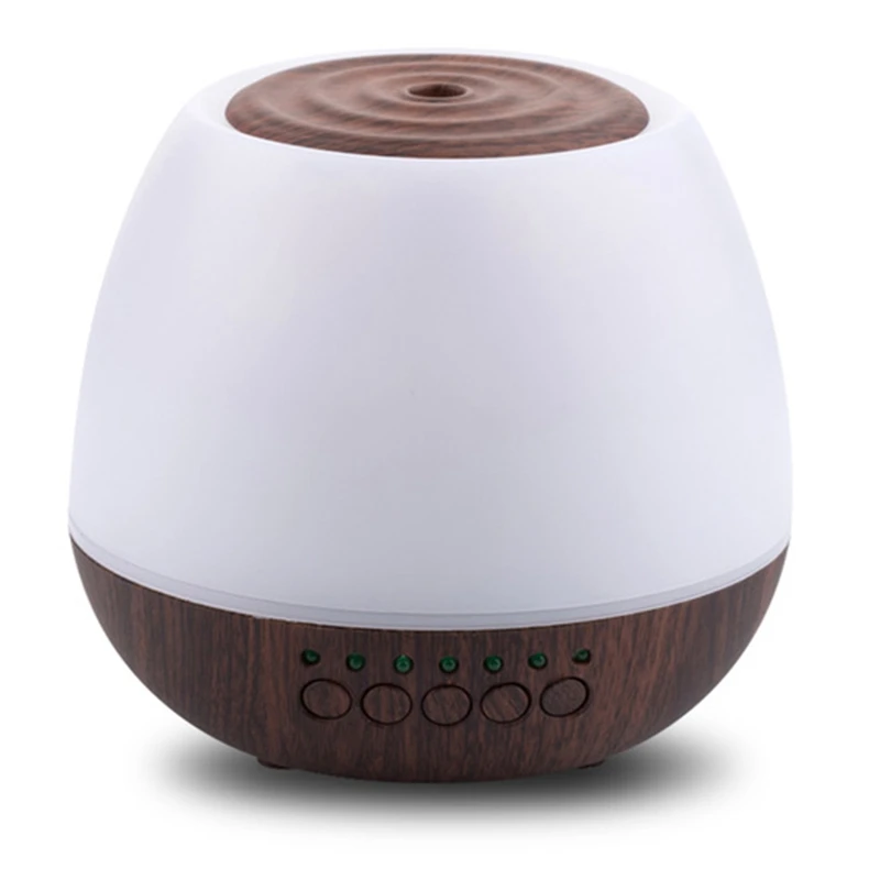 

400Ml Wood Grain Air Humidifier Purifier Ultrasonic Mute Aromatherapy Machine Intelligent Diffuser Mist Maker for Home