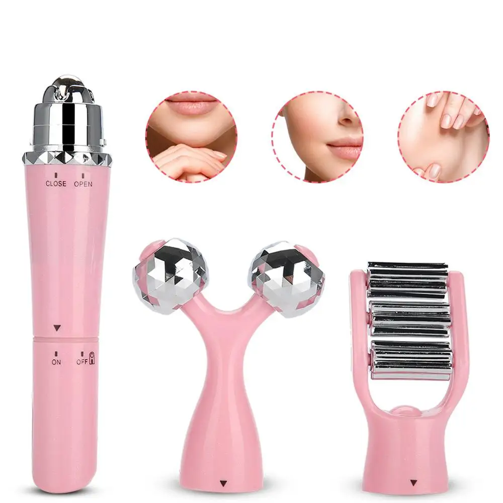 Billig 3in1 Gesicht lift Roller Massager Für Gesicht Hebe Falten Entfernen Körper Abnehmen Gesicht Massage Instrument Schönheit Werkzeug