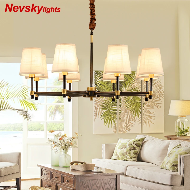 

Modern bronze chandelier lighting lampadario chandeliers ceiling lustre led moderne Lamp ceiling kroonluchtera for Living Room
