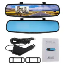 2.7 “Macchina Fotografica Dell’automobile DVR 1080 p LCD HD Auto Videocamera del Precipitare Cam Video Recorder Retrovisore Del Veicolo Specchio di Automobile DVR rilevamento del movimento