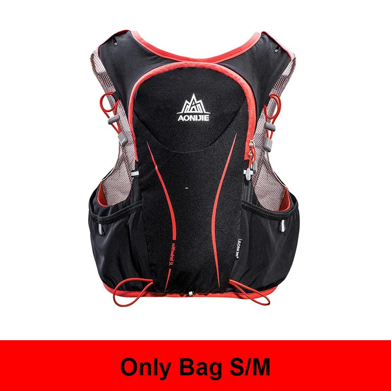 AONIJIE для мужчин женщин 5L легкий Trail бег рюкзак Спорт На Открытом Воздухе Пеший туризм Гонки сумка с 1.5L воды - Цвет: SM 1