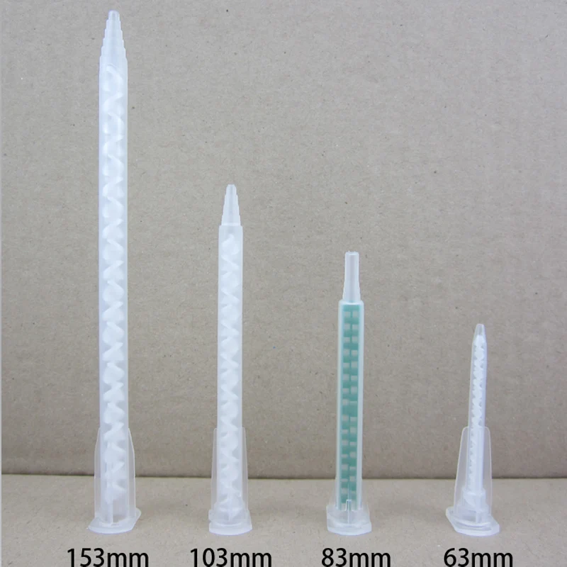 

200pcs 60mm/83mm/103mm/153mm AB glue mixer Mixing tube Inside with a spiral mixing nozzle Automatic AB glue Hybrid instrument