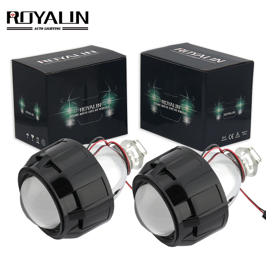 ROYALIN новейшие линзы 2,5 ''Bi-xenon HID H1 проектор Объектив LHD VER 8,1 для H1 H4 H7 авто освещение модифицированное авто-Стайлинг использование лампы H1