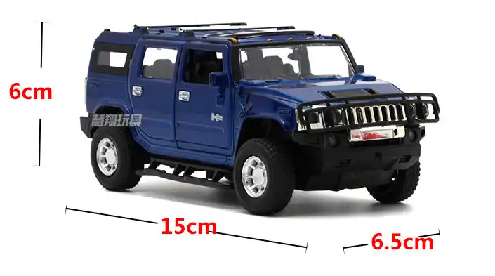 1 32 Hummer H2 Alloy Car Model Diecast Metal With Sound And Light