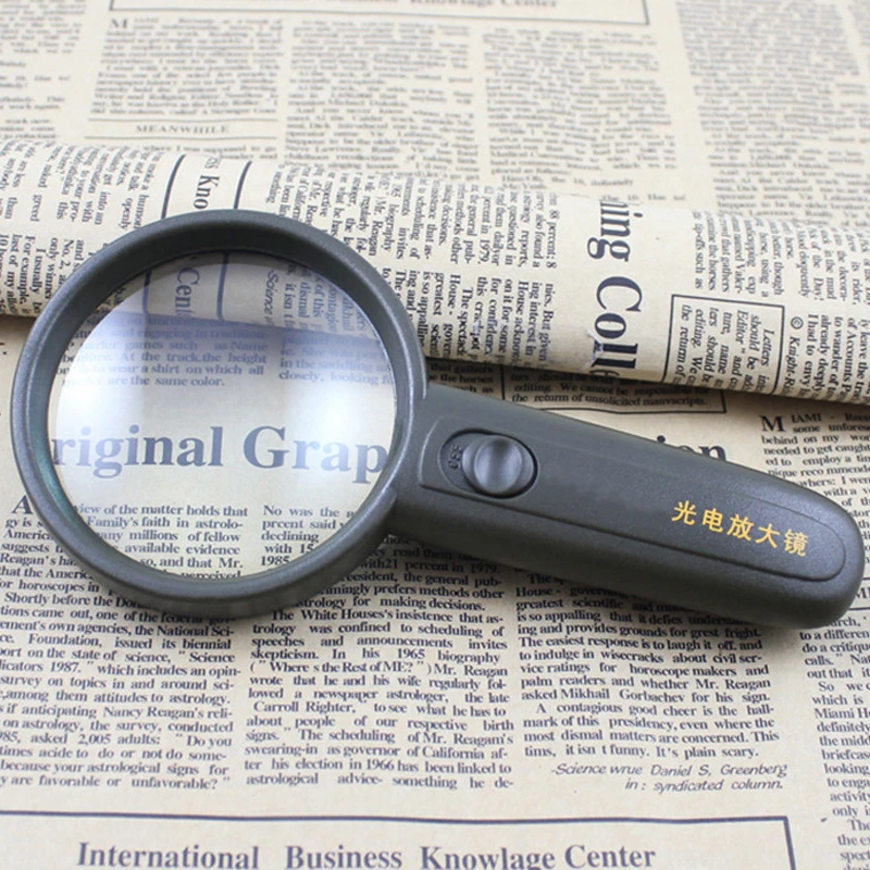 Buy 3X 75mm Hand held Magnifiers with 2 LED Jewelry