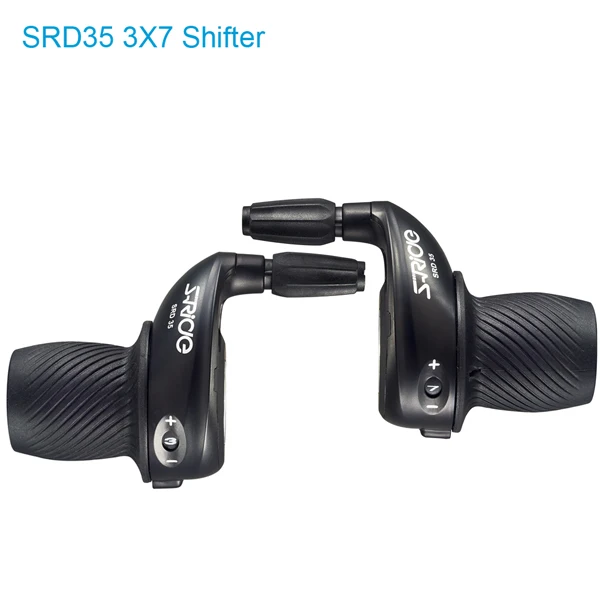 S-Ride MTB Bike 3x7 скоростей Twist Shifter левый и правый Twist Grip gear shifers, пригодный для Shimano SL-RS25 переключения пружины - Цвет: Black 3X7 Shifter