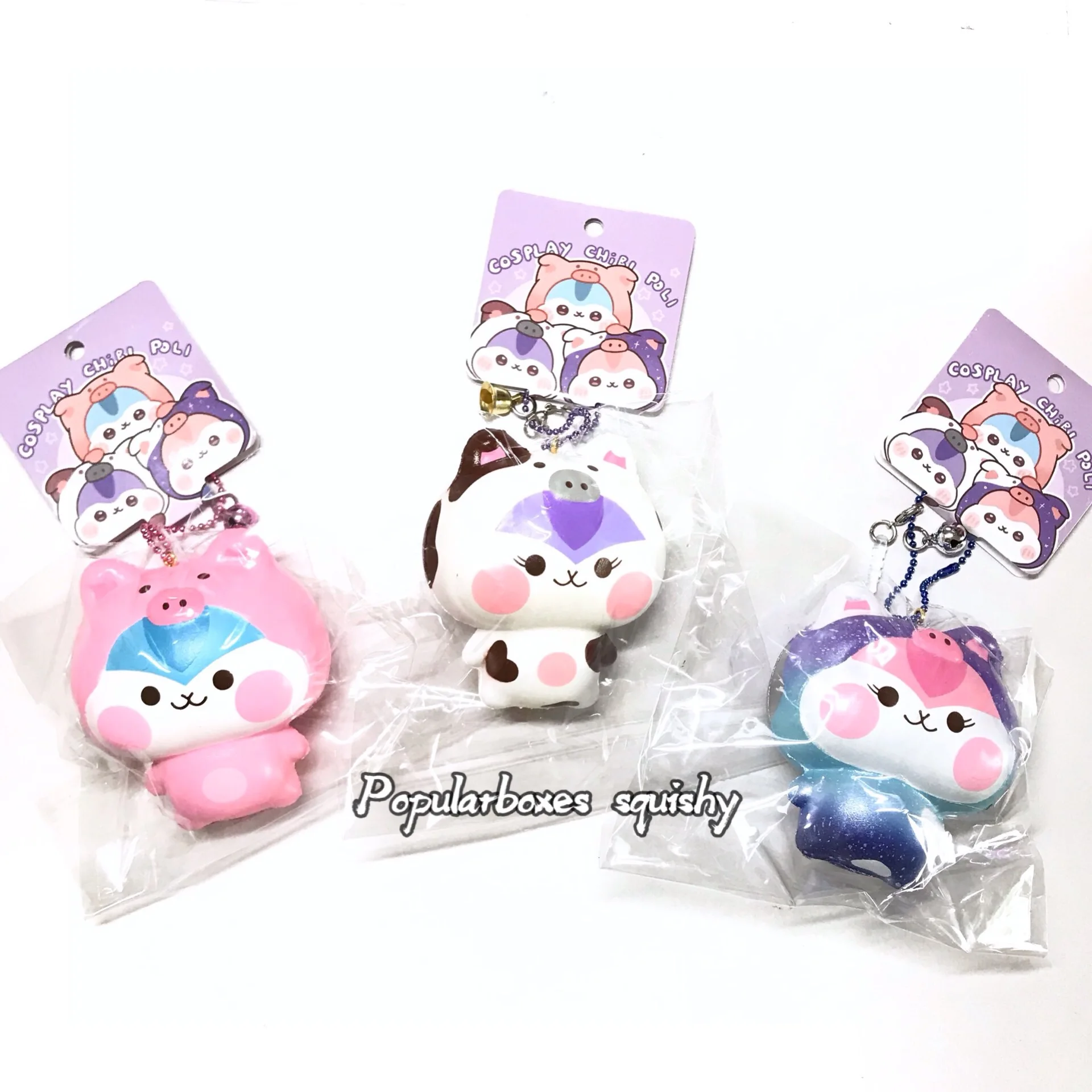 Популярные коробки chibi poli Косплей Мягкие solw восходящие Подарочные игрушки