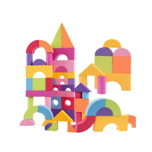 

50pcs Children Building Block Baby Toys Building Game Blocks EVA Safe Foam Educational Toys for Kids Blocks free shipping