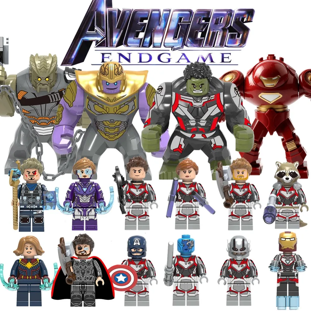

30 types LegoING Avengers Endgame Marvel model Building Blocks mini bricks Panther Thanos Hulk Ironman Spiderman Figures Toys
