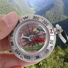 Компас для отдыха на природе, походов, портативный карманный латунный медный компас золотого цвета, навигационный компас с ночным дисплеем