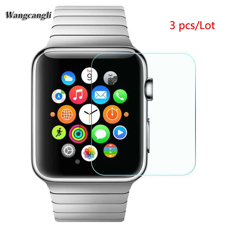 Wangcangli 3 шт./партия для Apple iWatch защита экрана стекло твердость 9 H царапины Watch