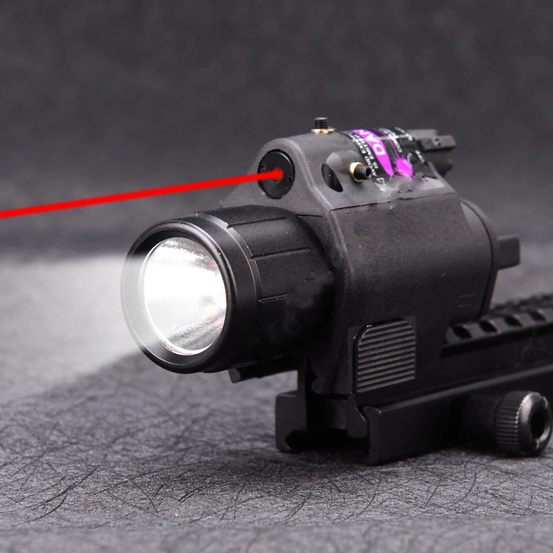 Тактический лазерный фонарь, светильник, красный точечный лазерный прицел, тактический фонарь, светильник-вспышка, комбинированные аксессуары для охоты, Регулируемый переключатель для пистолета