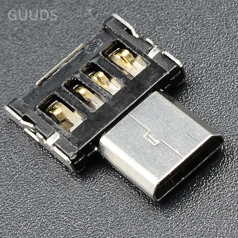 Guuds Ультра маленький Micro usb type-C штекер USB Женский адаптер маленький type-C адаптер типа OTG C OTG разъем type C V8 OTG