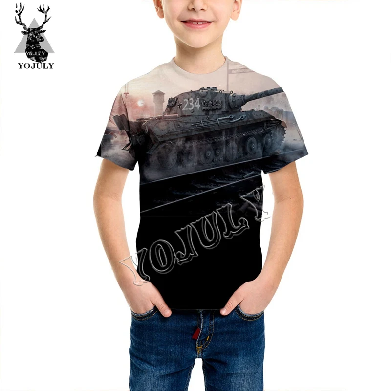 YOJULY, летняя детская футболка с 3D принтом аниме Харадзюку уличная футболка для мальчиков, Детские Забавные футболки топы с короткими рукавами, Y98 - Цвет: 02