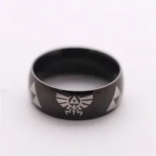 The Legend of Zelda Rings Stainless Steel Ring Gold Silver Black Color Available Jewelry Factory Wholesale YP2163