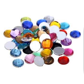 

Nail Art DIY Rhinestones 8mm 2000pcs Round Gems Flatback Earth Facets Acrylic Rhinestone Strass High Shine Nail Art Stones