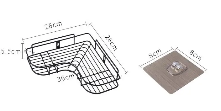 Железная угловая вешалка для ванной, гель для душа, держатель для шампуня, настенный штатив, полка для хранения, Домашний Органайзер