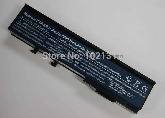 Аккумулятор на 4400 мА · ч для ACER TravelMate 2420 2420A 2440 2470 3010 3240 3250 3280 3300 6231 6252 6291 6292 6492 6493 6553