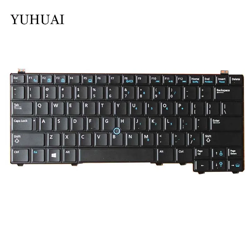 Новинка для DELL Latitude E5440 Клавиатура для ноутбука английская черная с мышью указка с подсветкой 03KK86 V141025CS1
