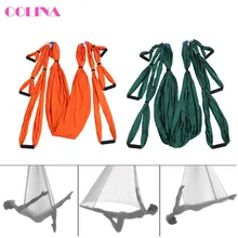 Высокопрочный декомпрессионный гамак инверсия трапеции антигравитационная подвесная растягивающаяся Йога тренажерный зал качели Висячие гамак для йоги набор 2 цвета