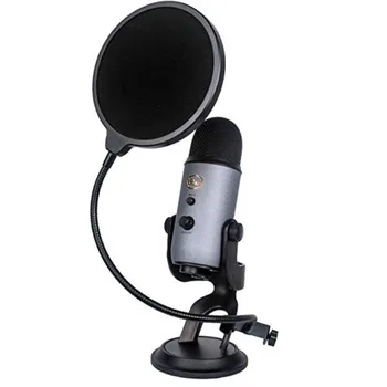 

Microphone Pop Filter Hield Recording Studio Mic Wind Screen Mask Shield Double Layer 3D20