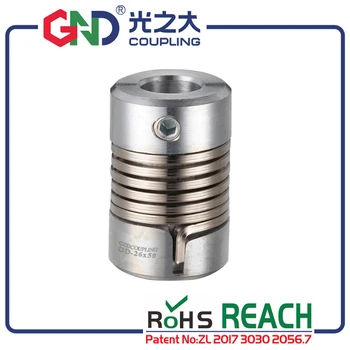 

Coupler GND zinc alloy flexible shaft couplings for micro motor and encoder coupling setscrew kaplin CNC D26 L50