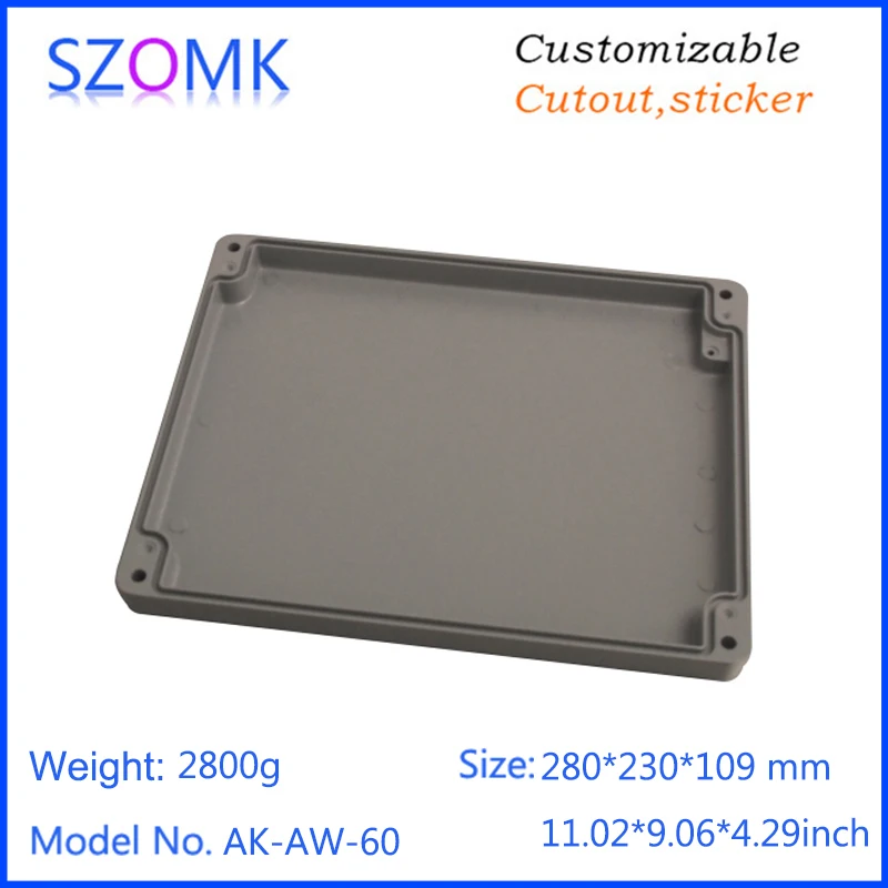 szomk IP66 die cast aluminum waterproof enclosure for electronics aluminum case waterproof equipment junction box  (7)
