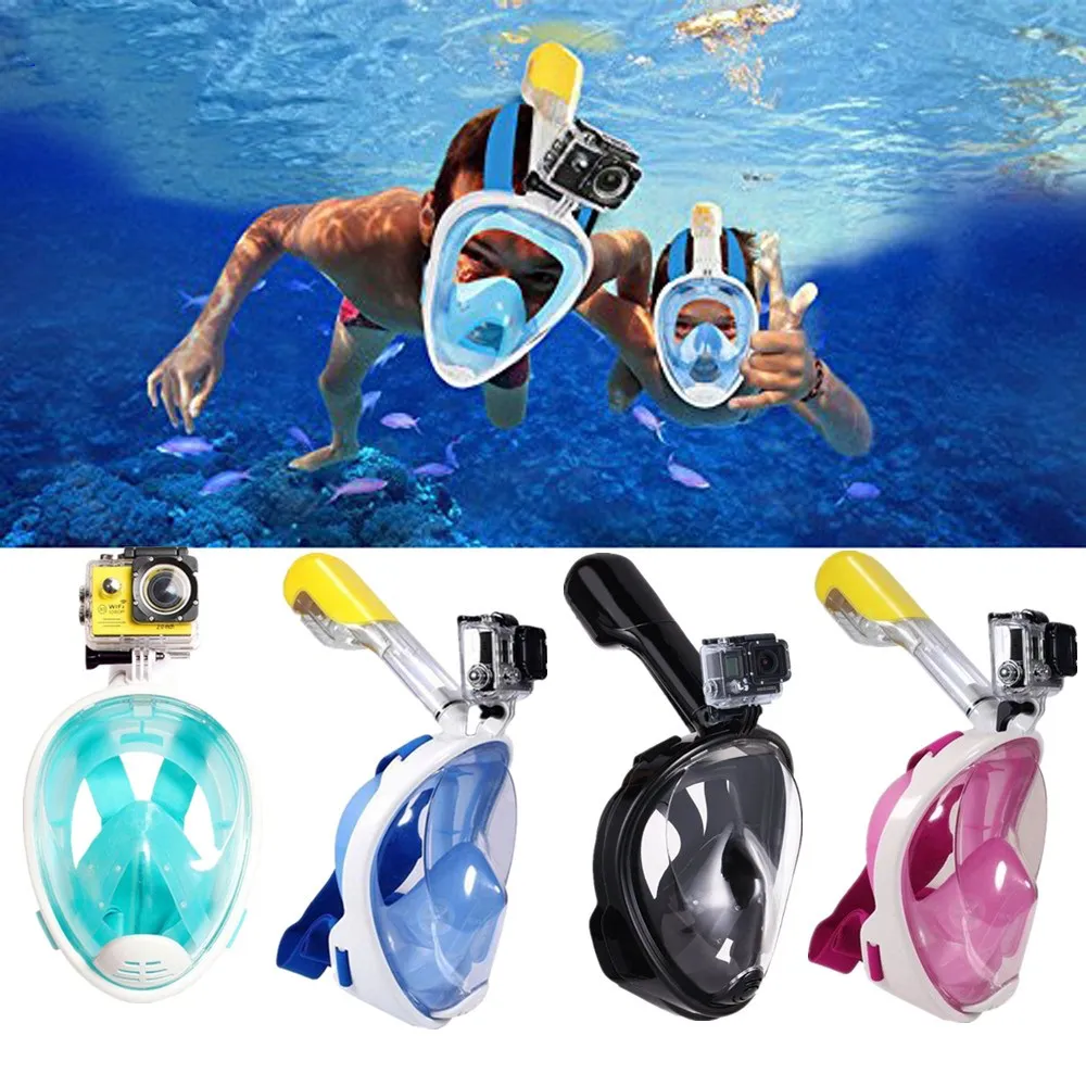 Dropshipping Panoramic Full Face Scuba Diving Mask Anti Fog Extra