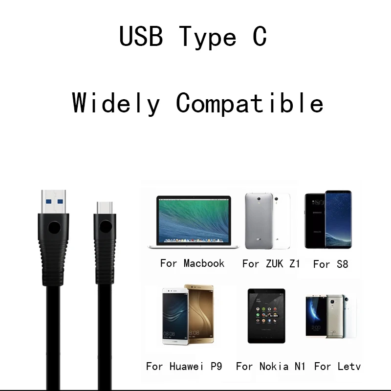 Thbelieve USB To USBC Magnetic Cable 1M Flat USB Type C To USB 3.0 Charge Data Transmission Cords For Xiaomi USB-C For Huawei (26)