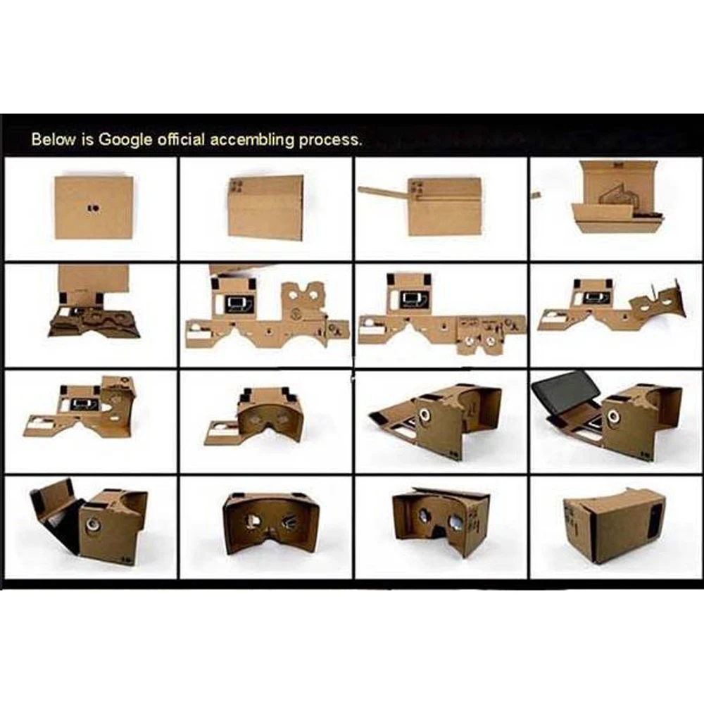 Очки виртуальной реальности Google Cardboard Viar 3 D 3d очки VR для телефона iPhone Android