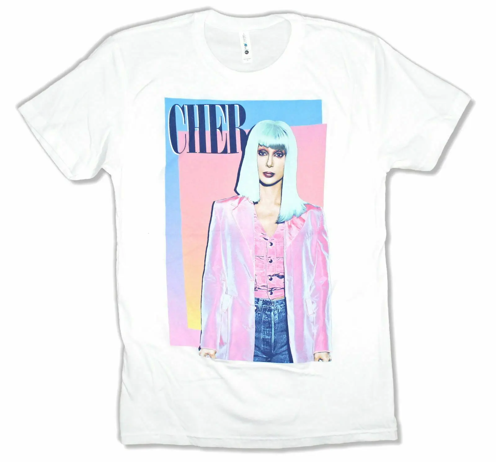 

Cher Pink Jacket Pic Image White T Shirt New Official Merch Soft