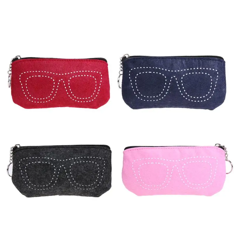 2017 New Sunglasses Storage Bag For Women Men Glasses Box Felt
