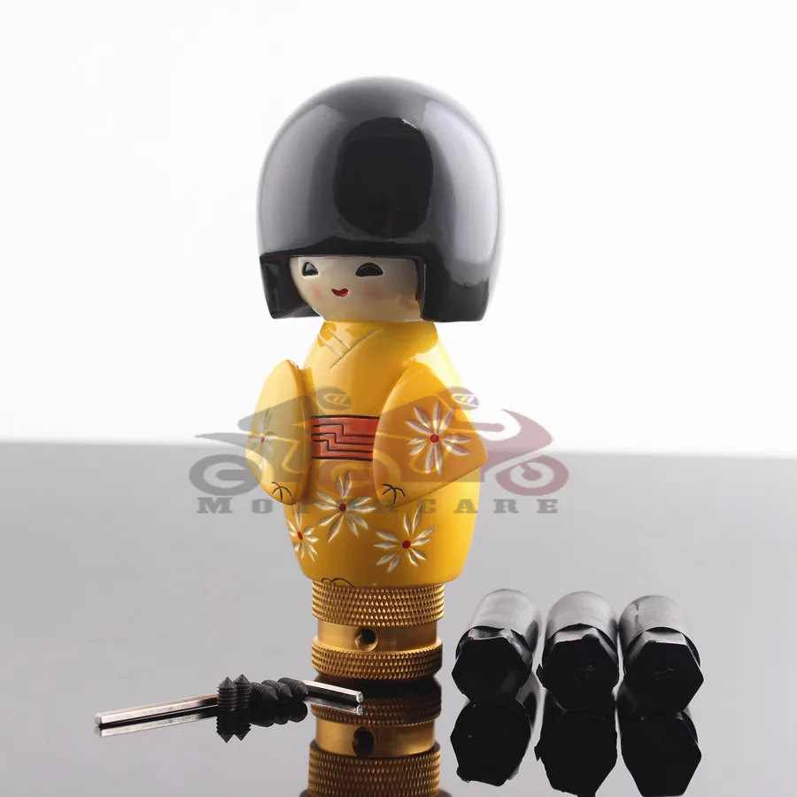 4 цвета для выбранной смолы японская кукла девушка стиль ручка переключения передач для автомобиля грузовика джипа и т. д. При индивидуальном заказе
