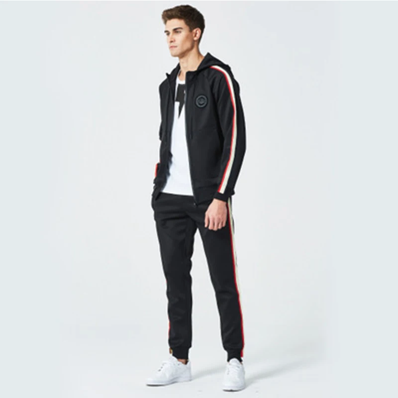 

Spring and Summer Men's Leisure Suit New Fashion Hooded Guard Suit Outdoor