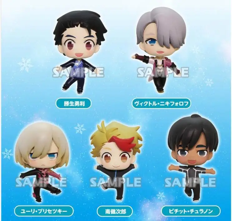 YURI!!! On Ice 6pcs/set Mini Action Figures 1/12 scale painted figure Yuri Katsuki Victor Kenjiro PVC Toys | Игрушки и хобби