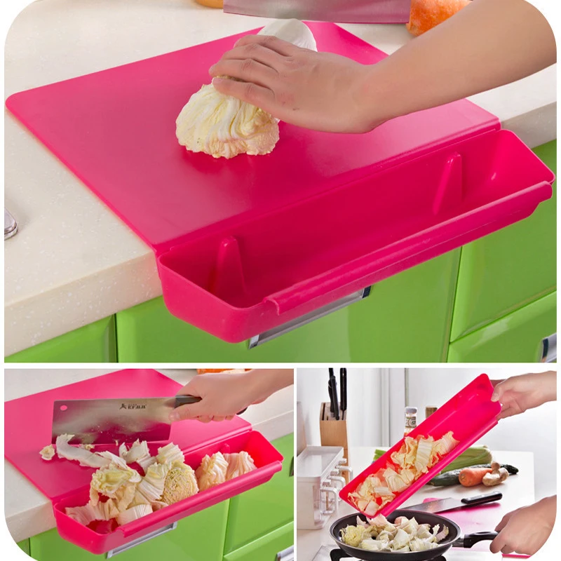 

2 in 1 Kitchen Foldable Chopping Board Creative Non-slip Folding Cutting Board Perfect Cooking Mat