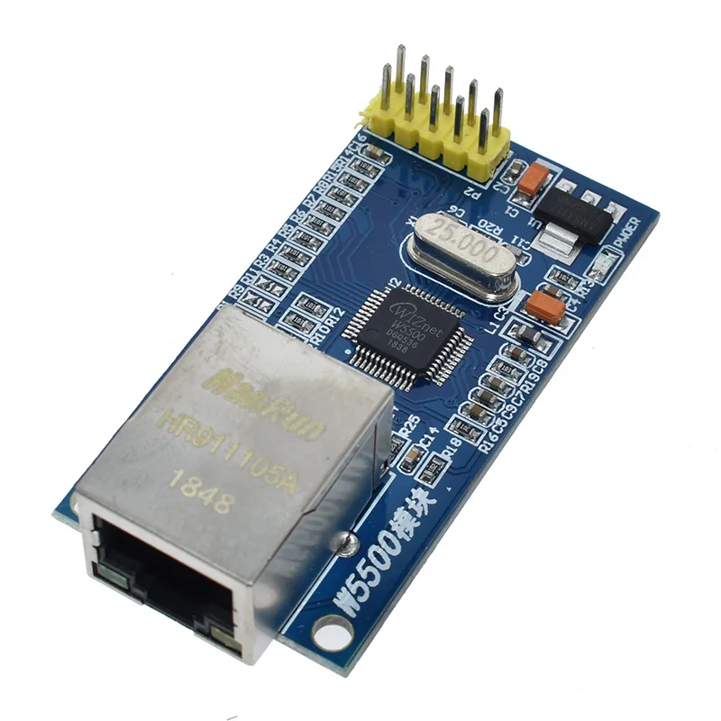 W5500 сетевой модуль Ethernet аппаратное TCP/IP 51/STM32 микроконтроллер программы по W5100