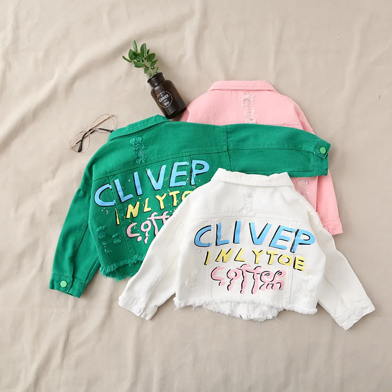 

Dollplus Children's Jeans Jackets Spring Autumn Kids Coat for Girls Jeans Jacket 2019 New Children Clothing Girls Coat