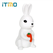 ITimo кролик ночник Милая лиса Сова настольная лампа в форме детей ребенок Спальня украшение дома освещение детская комната освещение