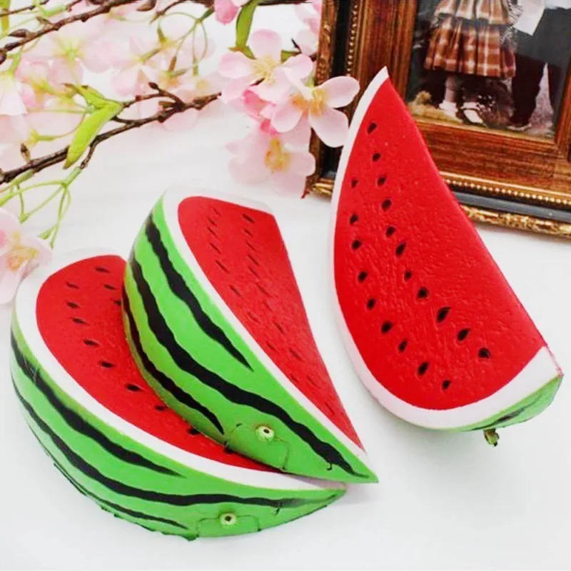 

18*9cm Watermelon Squishy Straps Scented Slow Rising Jumbo Phone Toy Antistress Squishy Toys For Kids Children Adults
