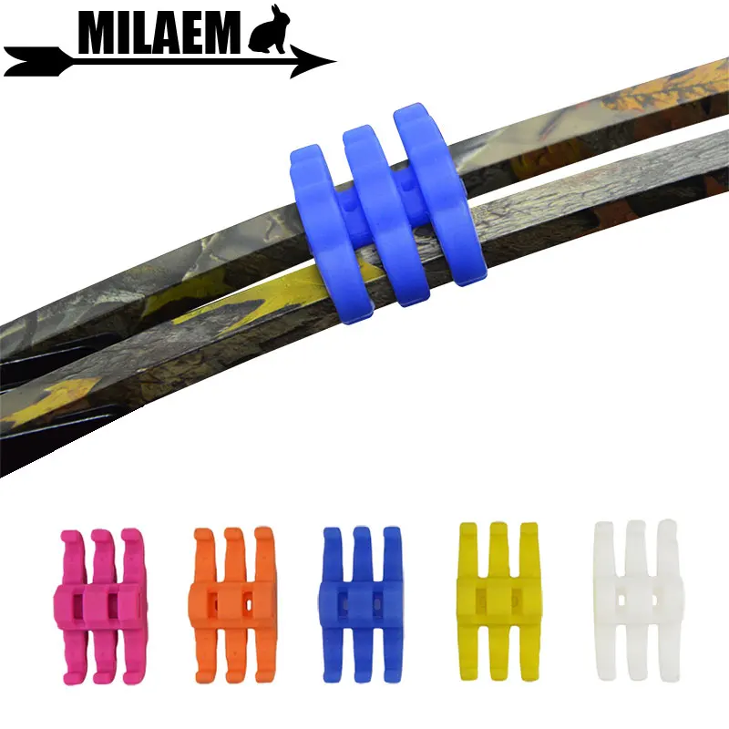 2pcs Archery Bow Limb Stabilizer Vibration Damper Compound Bow Shock Damping Shooting