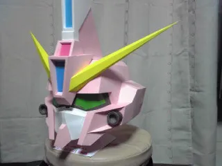 

GAT-X303 Gundam Helmet Paper Model White