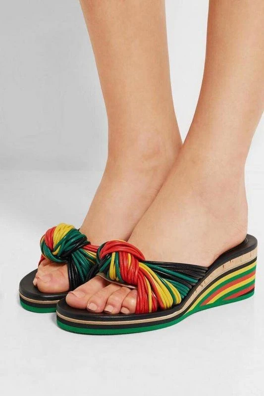 rainbow rope sandals